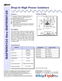 Datasheet MAFRIN0127 производства M/A-COM