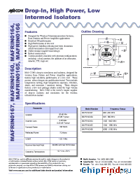 Datasheet MAFRIN0165 manufacturer M/A-COM