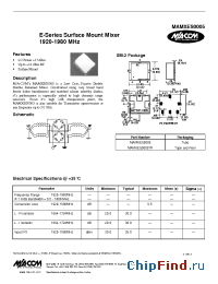 Datasheet MAMXES0005 manufacturer M/A-COM