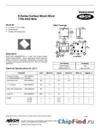 Datasheet MAMXES0008TR производства M/A-COM