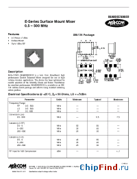 Datasheet MAMXES0022 manufacturer M/A-COM