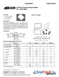 Datasheet MAMXES0042 производства M/A-COM