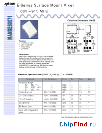 Datasheet MAMXES0071 manufacturer M/A-COM