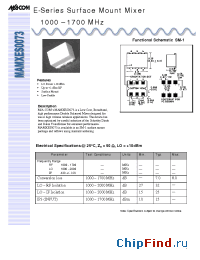 Datasheet MAMXES0073 производства M/A-COM