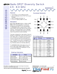 Datasheet MASWSS0039TR-3000 производства M/A-COM