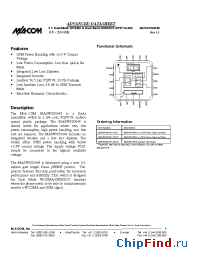 Datasheet MASWSS0049 manufacturer M/A-COM