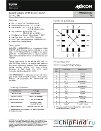 Datasheet MASWSS0094SMB manufacturer M/A-COM