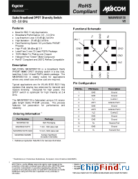 Datasheet MASWSS0130 manufacturer M/A-COM