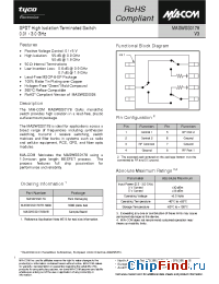 Datasheet MASWSS0178 manufacturer M/A-COM