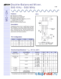 Datasheet MD-124 manufacturer M/A-COM