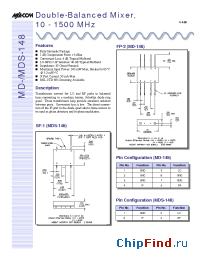 Datasheet MD-148 manufacturer M/A-COM