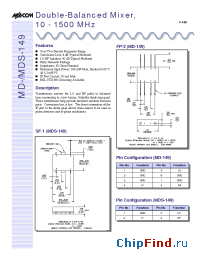 Datasheet MD-149 производства M/A-COM
