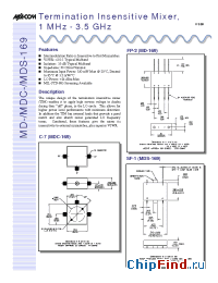 Datasheet MD-169PIN manufacturer M/A-COM