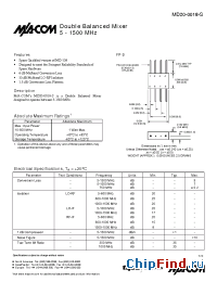 Datasheet MD20-0018-S производства M/A-COM