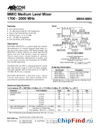 Datasheet MD54-0003RTR manufacturer M/A-COM