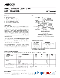 Datasheet MD54-0004SMB manufacturer M/A-COM