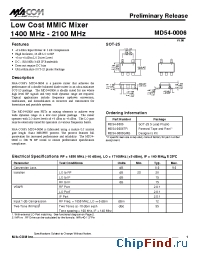 Datasheet MD54-0006TR manufacturer M/A-COM