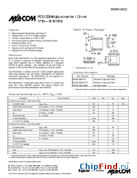 Datasheet MD59-0022 manufacturer M/A-COM