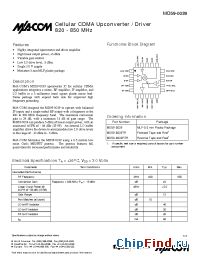 Datasheet MD59-0039RTR manufacturer M/A-COM