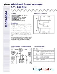 Datasheet MD59-0044RTR manufacturer M/A-COM