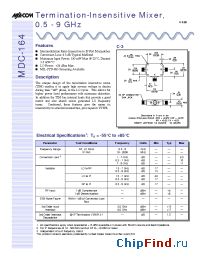 Datasheet MDC-164SMA manufacturer M/A-COM