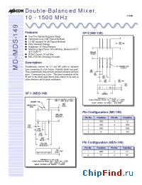 Datasheet MDS-149 manufacturer M/A-COM