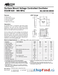 Datasheet MLO80100 manufacturer M/A-COM