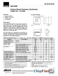 Datasheet MLS9108-00766 manufacturer M/A-COM