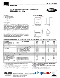 Datasheet MLS9109-00881 manufacturer M/A-COM