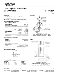 Datasheet NJG1524PC1-C4 manufacturer M/A-COM