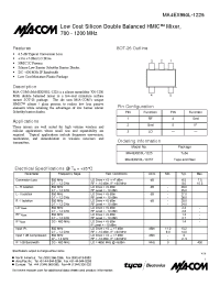 Datasheet NJG1557KB2-C2 manufacturer M/A-COM