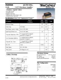 Datasheet PAW588 manufacturer M/A-COM