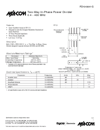Datasheet PD10-0041-S manufacturer M/A-COM