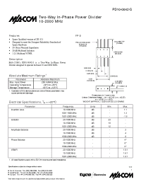 Datasheet PD10-0042-S manufacturer M/A-COM