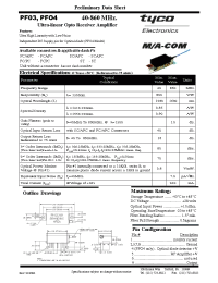 Datasheet PF03 manufacturer M/A-COM