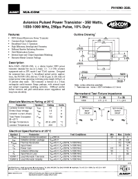 Datasheet PH1090-350L manufacturer M/A-COM