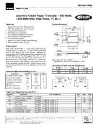 Datasheet PH1090-550S производства M/A-COM