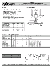 Datasheet PH1090-75L manufacturer M/A-COM