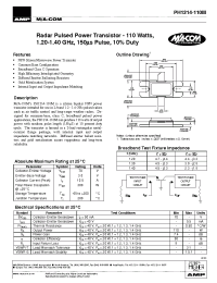 Datasheet PH1214-110M производства M/A-COM