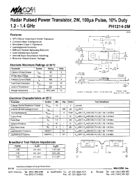 Datasheet PH1214-2M manufacturer M/A-COM