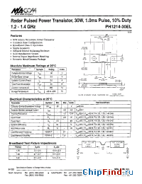 Datasheet PH1214-30EL manufacturer M/A-COM