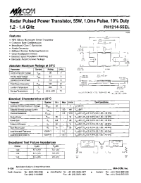 Datasheet PH1214-55EL manufacturer M/A-COM