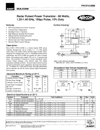 Datasheet PH1214-80M manufacturer M/A-COM