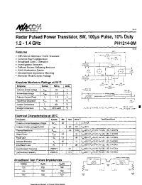 Datasheet PH1214-8M manufacturer M/A-COM