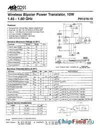 Datasheet PH1516-10 manufacturer M/A-COM