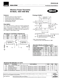 Datasheet PH1819-90 manufacturer M/A-COM