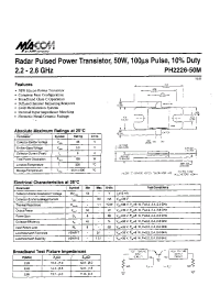 Datasheet PH2226-50 manufacturer M/A-COM