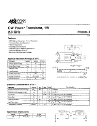 Datasheet PH2323-1 manufacturer M/A-COM