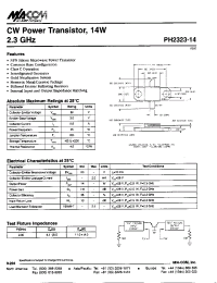 Datasheet PH2323-14 manufacturer M/A-COM