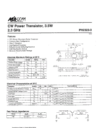 Datasheet PH2323-3 manufacturer M/A-COM